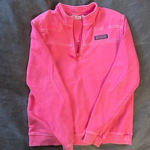 Vineyard Vines Girls (L 14) shep shirt! Vintage Neon pink